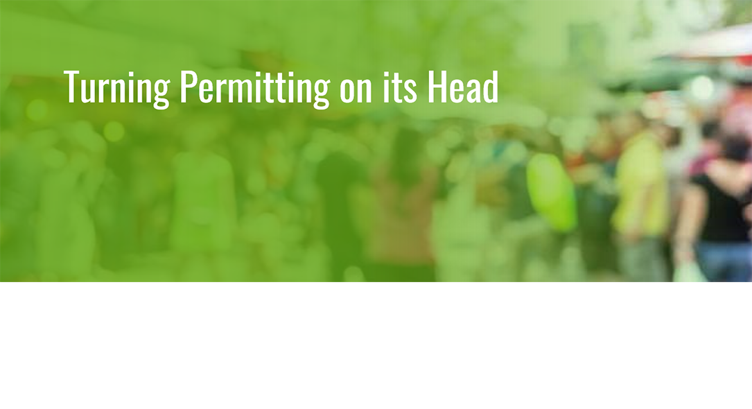 Title Image: Turning Permitting on Its Head